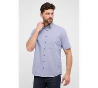 ETERNA COMFORT FIT Kurzarm Hemd beige-blau kariert popeline 8913-24-K146 40 65