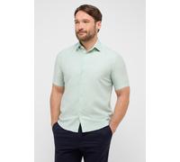 Kurzarmhemd ETERNA "COMFORT FIT", Herren, Gr. 45, Normalgrößen, grün (lime), Twill, 59% Baumwolle, 41% Leinen, normal, Hemden Kurzarmhemd, EASY IRON (bügelleicht) (30598136-45)