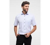 ETERNA Comfort Fit Hemd Halbarm New Kent Kragen Struktur hellblau Größe 46