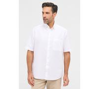 Kurzarmhemd ETERNA "COMFORT FIT", Herren, Gr. 48, Normalgrößen, weiß, Twill, 59% Baumwolle, 41% Leinen, normal, Hemden Kurzarmhemd, EASY IRON (bügelleicht) (74614903-48)