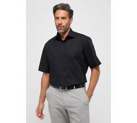 Kurzarmhemd ETERNA "COMFORT FIT", Herren, Gr. 50, Normalgrößen, schwarz, Popeline, 100% Baumwolle, normal, Hemden, NON IRON (bügelfrei) (92752253-50) schwarz