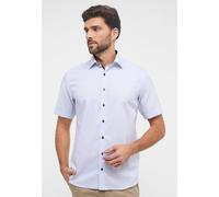 MODERN FIT Hemd in hellblau strukturiert 38