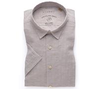 Kurzarmhemd ETERNA "REGULAR FIT", Herren, Gr. XL, US-Größen, beige, 32% cotton, 54% Leinen, 14% Lyocell, normal, Hemden Kurzarmhemd, EASY IRON (bügelleicht) (42244712-XL)