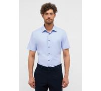 Kurzarmhemd ETERNA "SLIM FIT", Herren, Gr. 39, Normalgrößen, blau (hellblau), 100% Baumwolle, schmal, Hemden Kurzarmhemd, NON IRON (bügelfrei) (47983336-39)