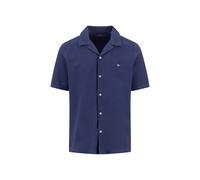 Fynch-Hatton Kurzarmhemd Resort Shirt – 100% Baumwolle, Regular Fit, Logo-Stickerei – Marine Gr. M