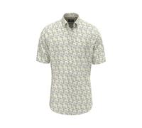 Kurzarmhemd FYNCH-HATTON, Herren, Gr. XXL, N-Gr, pale gelb, Web, Obermaterial: 100% Baumwolle, bedruckt, gemustert, regular fit normal, gerader Abschluss, Hemden, mit All-Over Print (32954803-XXL) pal