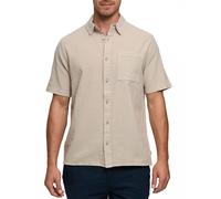 Kurzarmhemd INDICODE "INTrypto Short Sleeve", Herren, Gr. XL, N-Gr, stone, Single Jersey, Obermaterial: 100% Baumwolle, unifarben, regular fit, Hemden (46003919-XL) stone