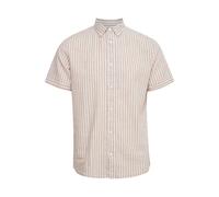 Kurzarmhemd INDICODE "Kurzarmhemd IDHank", Herren, Gr. L, N-Gr, beige (greige), Obermaterial: 55% Leinen LI. 45% Baumwolle CO., Hemden (68549568-L) greige
