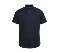 Kurzarmhemd INDICODE "Kurzarmhemd IDHank", Herren, Gr. L, N-Gr, blau (navy), Obermaterial: 55% Leinen LI. 45% Baumwolle CO., Hemden (93686510-L) navy