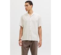 Jack & Jones Summer Linen Blend Resort Kurzarmhemd S Crockery / Stripes