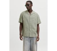 Jack & Jones Summer Linen Blend Resort Kurzarmhemd 2XL New Sage