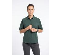 Kurzarmhemd JACK WOLFSKIN "SIERRA QUEST SS SHIRT W", Damen, Gr. S (36), N-Gr, sago palm, Obermaterial: 100% Polyester, Hemden, mit Karomuster, aus leichtem Gewebestoff, geruchshemmend (14938633-S) sag