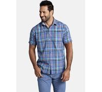 Kurzarmhemd JAN VANDERSTORM "Doppelpack Hemd DANKWARD", Herren, Gr. L, weit, blau (blau kariert), Obermaterial: 100% Baumwolle CO., Hemden (46933705-L) blau kariert