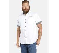 Kurzarmhemd JAN VANDERSTORM "Doppelpack Hemd EVIN" Gr. XL, grau (weiß grau) Herren Hemden (61046018-XL) weiß grau