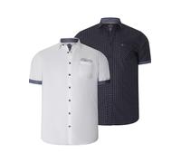 Jan Vanderstorm Comfort Fit Hemd Kurzarm dunkelblau