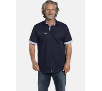 Jan Vanderstorm Hemd Herren Comfort Fit Baumwolle blau, XXXXL