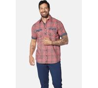 Jan Vanderstorm Comfort Fit Leinenhemd rot, Kariert