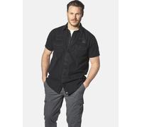 Jan Vanderstorm Kurzarmhemd Herren Comfort Fit Baumwolle grau, L