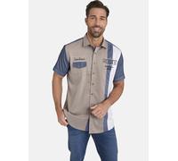 Jan Vanderstorm Kurzarmhemd BODVAR, braun, L (41/42) hellbraun