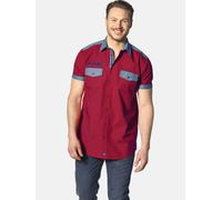 Jan Vanderstorm Comfort Fit Hemd Kurzarm rot