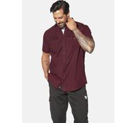Kurzarmhemd JAN VANDERSTORM "Kurzarmhemd KURVIN", Herren, Gr. 4XL, weit, rot (dunkelrot), Obermaterial: 100% Baumwolle CO., Hemden (75250303-4XL) dunkelrot
