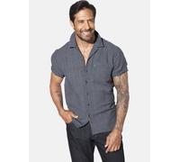 Kurzarmhemd JAN VANDERSTORM "Kurzarmhemd LEIFBOR", Herren, Gr. 3XL, weit, blau, Obermaterial: 100% Baumwolle CO., Hemden (47391925-XXXL) blau