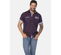 Kurzarmhemd JAN VANDERSTORM "Kurzarmhemd LEIKVARD", Herren, Gr. XXL, weit, rot (dunkelrot), Obermaterial: 100% Baumwolle CO., Hemden (43372268-XXL) dunkelrot