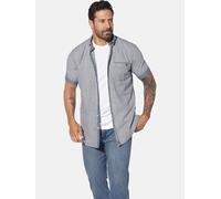 Kurzarmhemd JAN VANDERSTORM "Kurzarmhemd ODHELD", Herren, Gr. 4XL, weit, blau (dunkelblau gestreift), Obermaterial: 100% Baumwolle CO., comfort fit, Hemden (20285328-4XL) dunkelblau gestreift