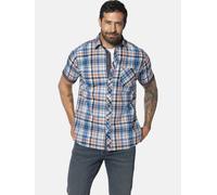Jan Vanderstorm Comfort Fit Hemd Kurzarm blau