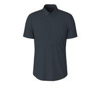 Kurzarmhemd JOOP "Pit", Herren, Gr. 43, N-Gr, dunkelblau, Web, Obermaterial: 70% Lyocell, 30% Leinen, slim fit, Hemden (39367801-43) dunkelblau