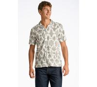 Kurzarmhemd JUNK DE LUXE "Freizeithemd (Kurzarm) Loose Fit", Herren, Gr. L, Normalgrößen, grün (dk dusty olive), Obermaterial: 53% Baumwolle, 47% Lyocell, Hemden (24742835-L) dk dusty olive
