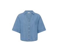 Kurzarmhemd KAFFE "Damen Kurzarmhemd KAjade", Damen, Gr. 40, N-Gr, blau (medium blau chambray), Obermaterial: 100% Baumwolle CO., Hemden (53652358-40) medium blau chambray