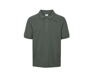 Kurzarmhemd KAPPA "Kappa Polo shirt KMLogo", Herren, Gr. M, Normalgrößen, grün schwarzish, Obermaterial: 100% Baumwolle, Hemden (72464732-M) grün schwarzish
