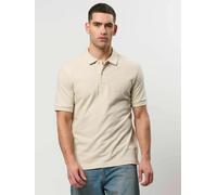 Kurzarmhemd KAPPA "Kappa Polo shirt KMLogo", Herren, Gr. S, Normalgrößen, beige fog, Obermaterial: 100% Baumwolle, Hemden (26625501-S) beige fog