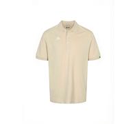 Kurzarmhemd KAPPA "Kappa Polo shirt KMLogo", Herren, Gr. XL, Normalgrößen, beige (beige fog), Obermaterial: 100% Baumwolle, Hemden (73833419-XL) beige fog