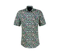 Kurzarmhemd LERROS "1/2 Hemd floral bedruckt, grosse Größen", Herren, Gr. 5XL, extraweit, mint water, 100% Baumwolle, Hemden (81937633-5XL) mint water