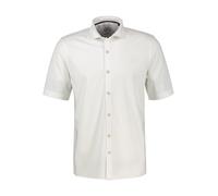 Kurzarmhemd LERROS "1/2 Hemd mit COOL & DRY Funktion, grosse Größen", Herren, Gr. 6XL, Normalgrößen, broken weiß, 75% Baumwolle, 25% Polyester, Hemden (63374901-6XL) broken weiß