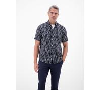 LERROS Kurzarmhemd mit marinem All-over-Print - Classic Navy M