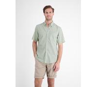Kurzarmhemd LERROS "Kurzarmhemd, unifarben aus pflegeleichtem Materialmix", Herren, Gr. L, Normalgrößen, grün (bay grün), 60% Polyester, 40% Baumwolle, Hemden (92795427-L) bay grün