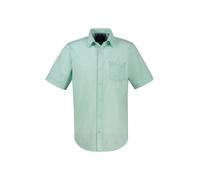 Kurzarmhemd LERROS "Kurzarmhemd, unifarben in großen Größen", Herren, Gr. 4XL, extraweit, mint water, 80% Baumwolle, 20% Leinen, Hemden (69117607-4XL) mint water