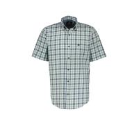 Kurzarmhemd LERROS "LERROS Kariertes Herren Kurzarmhemd", Herren, Gr. S, Normalgrößen, blau (coastal sea blau), 100% Baumwolle, Hemden Kurzarmhemd (96044667-S)