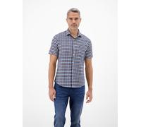 Kurzarmhemd LERROS "Sportives Halbarmhemd, kariert", Herren, Gr. 3XL, Normalgrößen, vivid rot, 100% Baumwolle, Hemden (48460145-XXXL) vivid rot