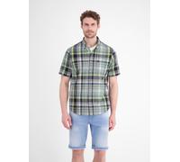 LERROS Sportliches Kurzarmhemd mit Karos aus reiner Baumwolle - Classic Navy L
