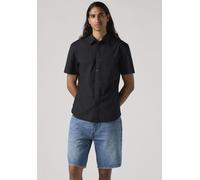 Kurzarmhemd LEVI'S "SS BATTERY HM", Herren, Gr. S, N-Gr, schwarz (jet schwarz), Web, Obermaterial: 98% Baumwolle, 2% Elasthan, schmal, Hemden (69955649-S) jet schwarz