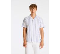 Kurzarmhemd LINDBERGH "Freizeithemd (Kurzarm) Loose Fit", Herren, Gr. L, Normalgrößen, blau (lt blau), Obermaterial: 100% Baumwolle, Hemden (32293225-L) lt blau