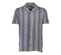Kurzarmhemd LINDBERGH "Freizeithemd (Kurzarm) Relaxed Fit", Herren, Gr. L, Normalgrößen, blau (navy), Obermaterial: 49% Baumwolle, 33% Polyester, 18% Viskose, Hemden (44773953-L) navy