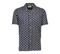 Kurzarmhemd LINDBERGH "Freizeithemd (Kurzarm) Relaxed Fit", Herren, Gr. M, Normalgrößen, blau (navy), Obermaterial: 100% Baumwolle, Hemden (52098838-M) navy