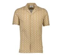 Kurzarmhemd LINDBERGH "Freizeithemd (Kurzarm) Relaxed Fit", Herren, Gr. M, Normalgrößen, braun (camel), Obermaterial: 100% Baumwolle, Hemden (94655864-M) camel