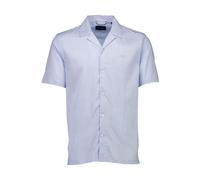 Kurzarmhemd LINDBERGH "Freizeithemd (Kurzarm) Relaxed Fit", Herren, Gr. XL, Normalgrößen, blau (ice blau), Obermaterial: 53% Baumwolle, 47% Lyocell (TENCEL™), Hemden (59088236-XL) ice blau