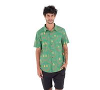 Riverdale Hurley Printing Press Happy Face Short Sleeve Shirt Grün M Mann